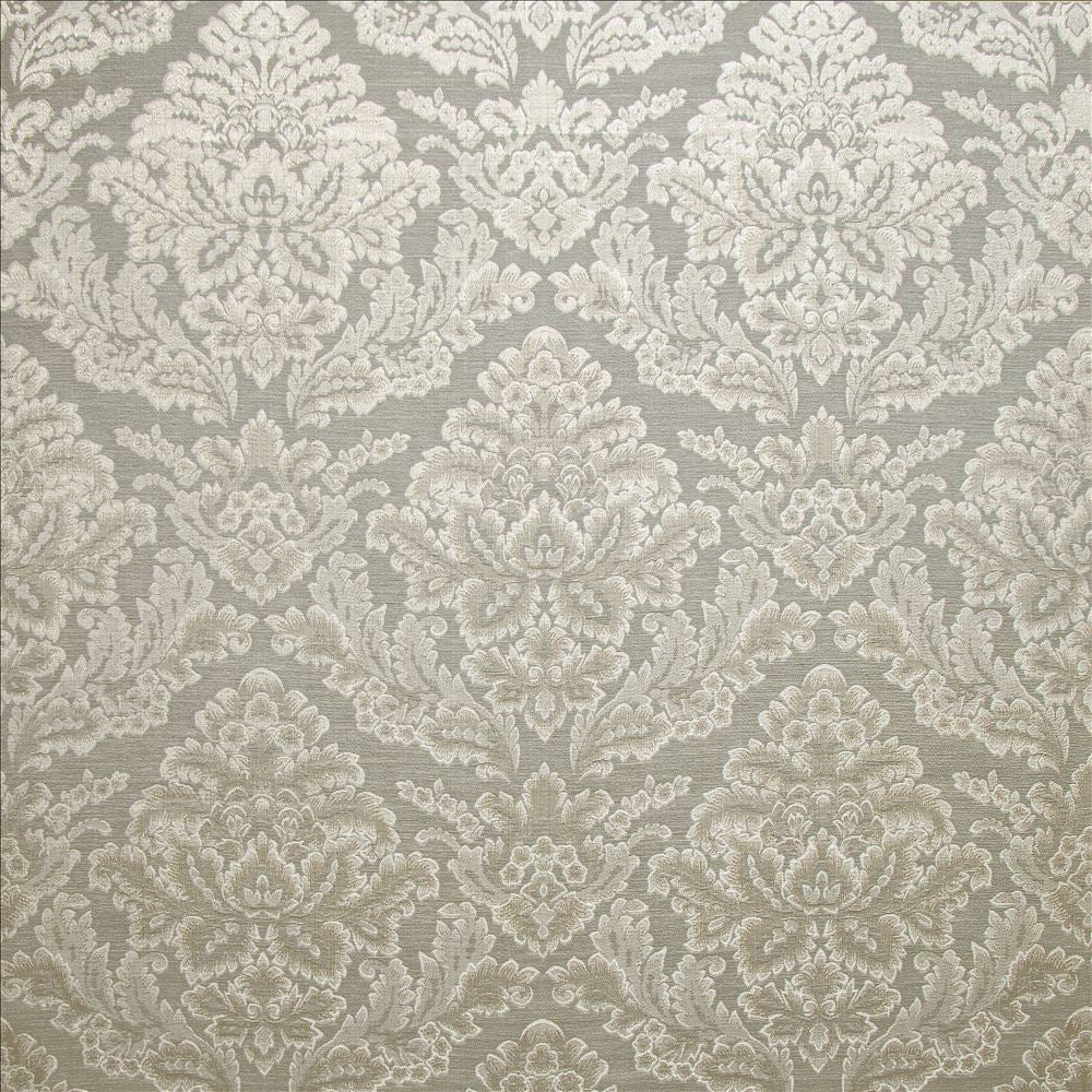Callie Silver by Kasmir Fabric 5141 67% Polyester
33% Cotton
 INDIA </p><p>Repeat: Horizontal: 13 6/8 inches and Vertical: 17 4/8 inches 55 - Fabric Carolina -