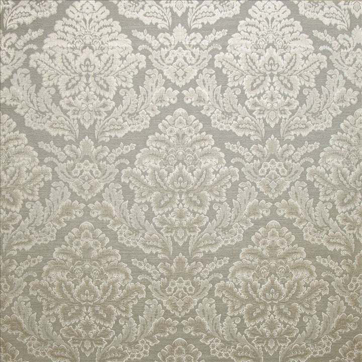 Callie Silver by Kasmir Fabric 5141 67% Polyester
33% Cotton
 INDIA </p><p>Repeat: Horizontal: 13 6/8 inches and Vertical: 17 4/8 inches 55 - Fabric Carolina -