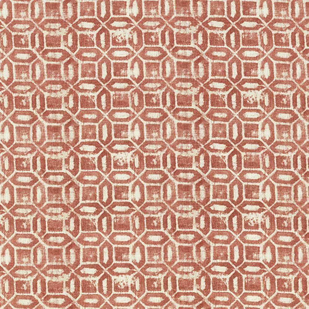 Calypso Cove Chili by Kasmir Fabric 5070 100% Cotton PAKISTAN 15,000 Wyzenbeek Double Rubs H: 27 inches, V:13 4/8 inches 54 - 55 - Fabric Carolina - Kasmir