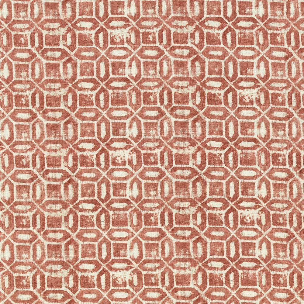 Calypso Cove Chili by Kasmir Fabric 5070 100% Cotton PAKISTAN 15,000 Wyzenbeek Double Rubs Horizontal: 27 inches and Vertical: 13 4/8 inches 54 - 55 - Fabric Carolina -