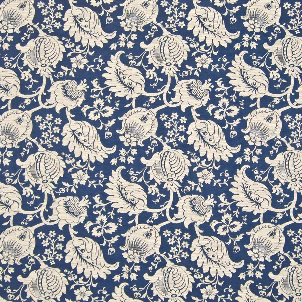 Camden Garden Admiral by Kasmir Fabric 1385 65% Rayon 35% Polyester USA 40,000 Wyzenbeek Double Rubs H: 14 1/8 inches, V:13 inches 54 - Fabric Carolina - Kasmir