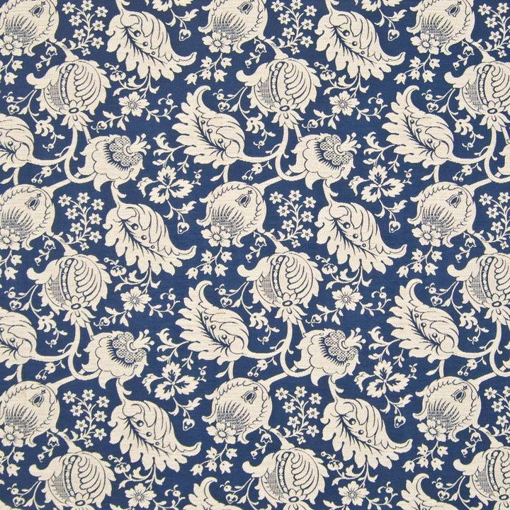 Camden Garden Admiral by Kasmir Fabric 1385 65% Rayon 35% Polyester USA 40,000 Wyzenbeek Double Rubs H: 14 1/8 inches, V:13 inches 54 - Fabric Carolina - Kasmir