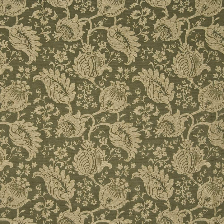 Camden Garden Basil by Kasmir Fabric 1385 65% Rayon 35% Polyester USA 40,000 Wyzenbeek Double Rubs H: 14 1/8 inches, V:13 inches 54 - Fabric Carolina - Kasmir
