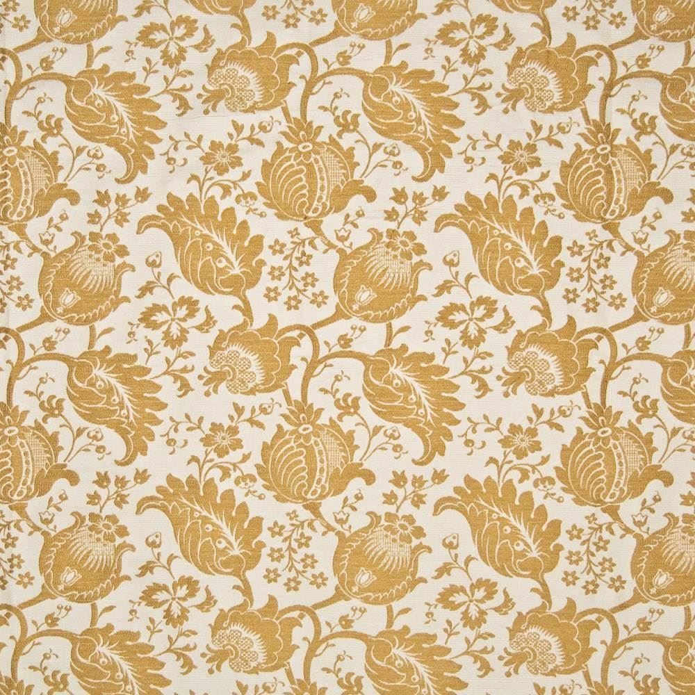 Camden Garden Golden Glow by Kasmir Fabric 1384 65% Rayon
35% Polyester
 USA 40,000 Wyzenbeek Double Rubs Horizontal: 14 1/8 inches and Vertical: 13 inches 54 - Fabric Carolina -