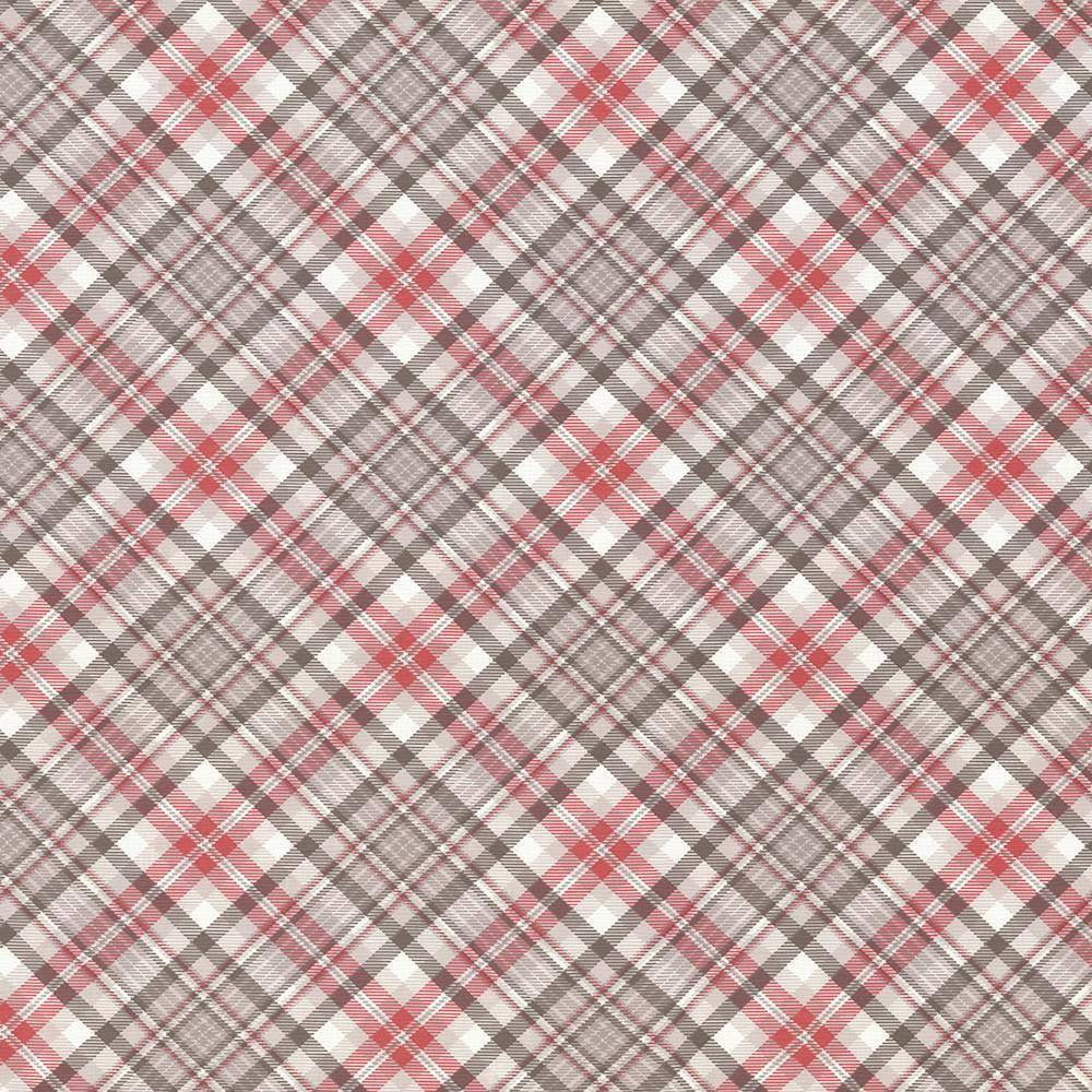 Campagne Plaid Pink Flannel by Kasmir Fabric 5064 55% Cotton 45% Polyester SPAIN 20,000 Wyzenbeek Double Rubs H: 12 4/8 inches, V:12 4/8 inches 54 - 56 - Fabric Carolina - Kasmir