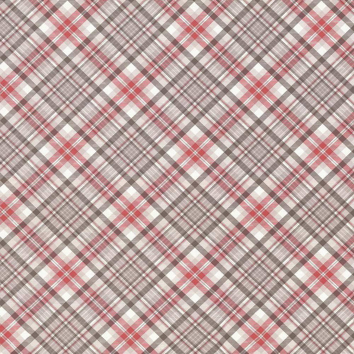 Campagne Plaid Pink Flannel by Kasmir Fabric 5064 55% Cotton 45% Polyester SPAIN 20,000 Wyzenbeek Double Rubs H: 12 4/8 inches, V:12 4/8 inches 54 - 56 - Fabric Carolina - Kasmir