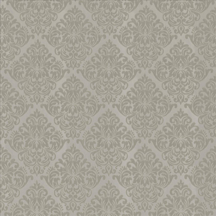 Candlelit Gray by Kasmir Fabric 5108 100% Polyester CHINA Not Tested Horizontal: 8 2/8 inches and Vertical: 8 4/8 inches 110 - Fabric Carolina -