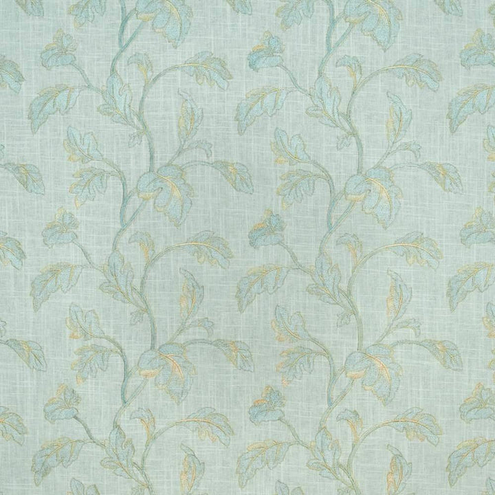 Canton Garden Lagoon by Kasmir Fabric 1406 60% Rayon 40% Linen CHINA 6,000 Wyzenbeek Double Rubs H: 13 4/8 inches, V:11 4/8 inches 54 - Fabric Carolina - Kasmir