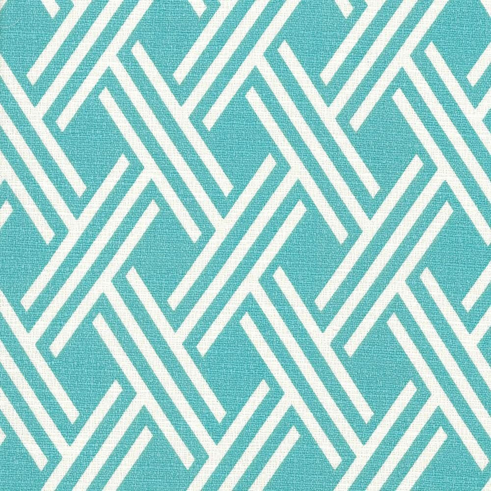 Canton Trellis Aqua by Kasmir Fabric 5073 100% Cotton
 PAKISTAN 15,000 Wyzenbeek Double Rubs Horizontal: 3 inches and Vertical: 5 1/8 inches 54 - Fabric Carolina -