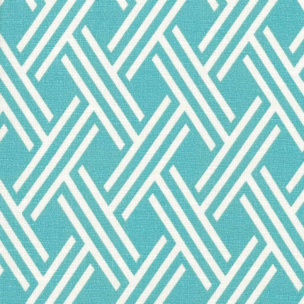 Canton Trellis Aqua by Kasmir Fabric 5073 100% Cotton PAKISTAN 15,000 Wyzenbeek Double Rubs H: 3 inches, V:5 1/8 inches 54 - 55 - Fabric Carolina - Kasmir