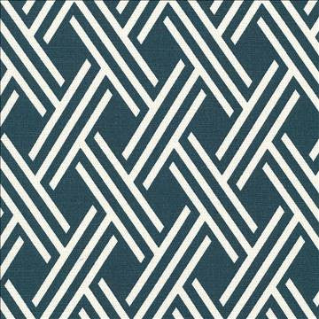 Canton Trellis Cerulean by Kasmir Fabric 5072 100% Cotton PAKISTAN 15,000 Wyzenbeek Double Rubs H: 3 inches, V: 5 1/8 inches 54 - 55 - Fabric Carolina - Kasmir