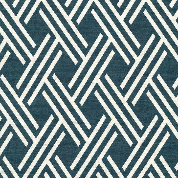 Canton Trellis Cerulean by Kasmir Fabric 5072 100% Cotton PAKISTAN 15,000 Wyzenbeek Double Rubs H: 3 inches, V:5 1/8 inches 54 - 55 - Fabric Carolina - Kasmir