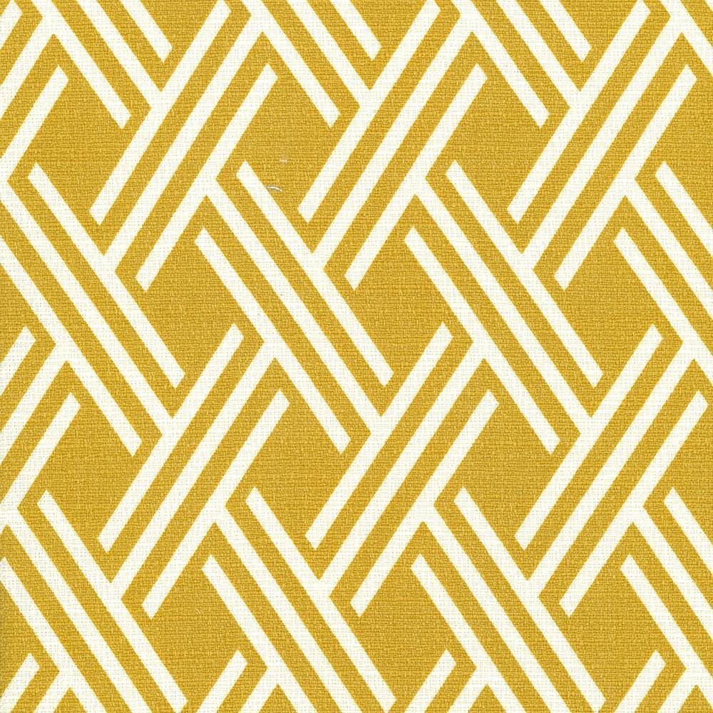Canton Trellis Goldenrod by Kasmir Fabric 5069 100% Cotton PAKISTAN 15,000 Wyzenbeek Double Rubs Horizontal: 3 inches and Vertical: 5 1/8 inches 54 - 55 - Fabric Carolina -