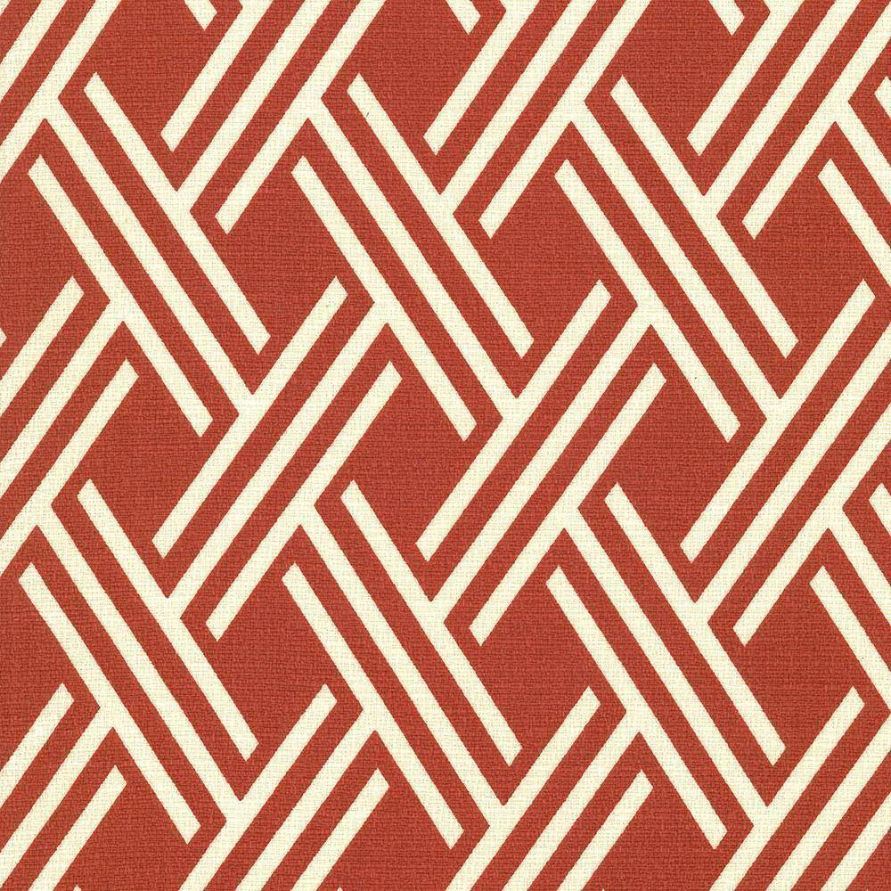 Canton Trellis Rust by Kasmir Fabric 5071 100% Cotton PAKISTAN 15,000 Wyzenbeek Double Rubs H: 3 inches, V:5 1/8 inches 54 - 55 - Fabric Carolina - Kasmir