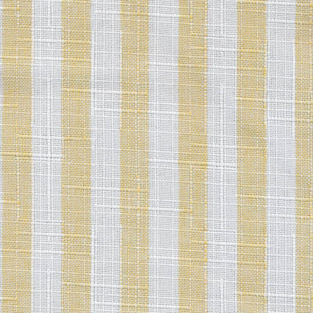 Cape Cod Stripe Butter by Kasmir Fabric 1375 100% Polyester TAIWAN Not Tested H: 6/8 inches, V:N/A 54 - 55 - Fabric Carolina - Kasmir