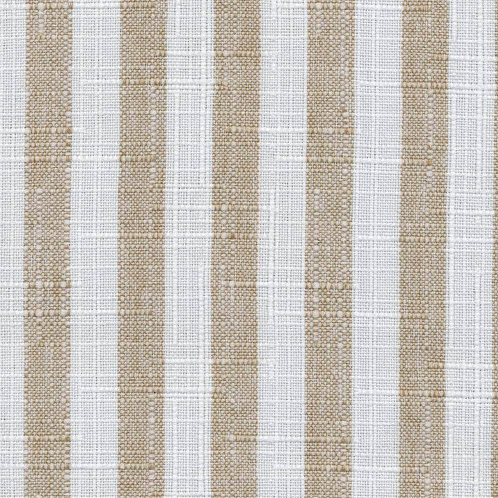 Cape Cod Stripe Putty by Kasmir Fabric 1375 100% Polyester TAIWAN Not Tested H: 6/8 inches, V:N/A 54 - 55 - Fabric Carolina - Kasmir