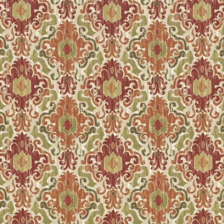 Capistrano Tiger Lily by Kasmir Fabric 1434 100% Cotton PERU 12,000 Wyzenbeek Double Rubs H: 13 4/8 inches, V:12 4/8 inches 54 - 55 - Fabric Carolina - Kasmir