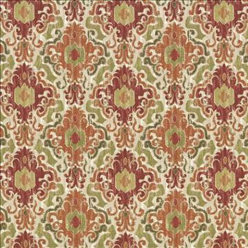 Capistrano Tiger Lily by Kasmir Fabric 1434 100% Cotton PERU 12,000 Wyzenbeek Double Rubs H: 13 4/8 inches, V: 12 4/8 inches 54 - 55 - Fabric Carolina - Kasmir