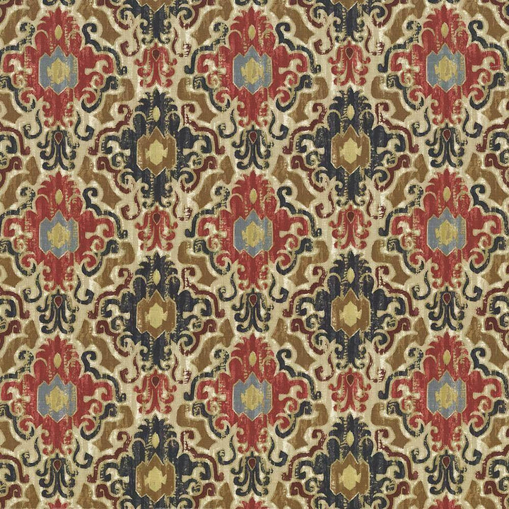 Capistrano Venetian Red by Kasmir Fabric 1435 100% Cotton PERU 12,000 Wyzenbeek Double Rubs H: 13 4/8 inches, V:12 4/8 inches 54 - 55 - Fabric Carolina - Kasmir