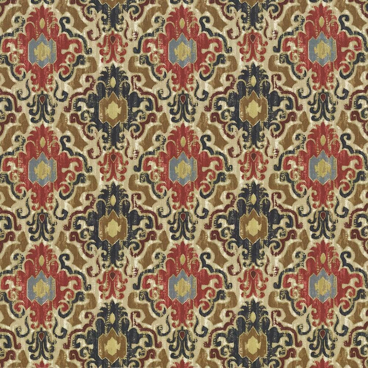 Capistrano Venetian Red by Kasmir Fabric 1435 100% Cotton PERU 12,000 Wyzenbeek Double Rubs Horizontal: 13 4/8 inches and Vertical: 12 4/8 inches 54 - 55 - Fabric Carolina -