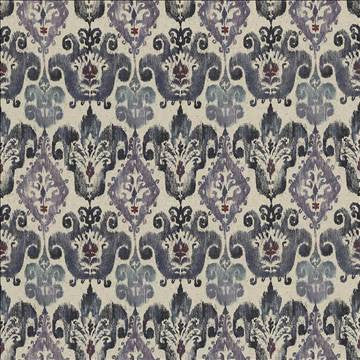 Captiva Amethyst by Kasmir Fabric 5080 89% Cotton 11% Rayon TURKEY 30,000 Wyzenbeek Double Rubs H: 13 6/8 inches, V: 27 inches 54 - 55 - Fabric Carolina - Kasmir