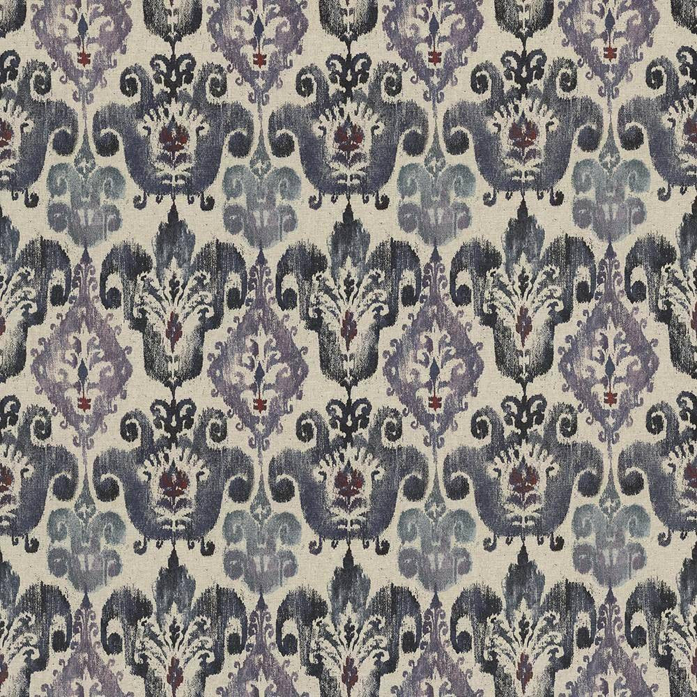 Captiva Amethyst by Kasmir Fabric 5080 89% Cotton 11% Rayon TURKEY 30,000 Wyzenbeek Double Rubs H: 13 6/8 inches, V:27 inches 54 - 55 - Fabric Carolina - Kasmir