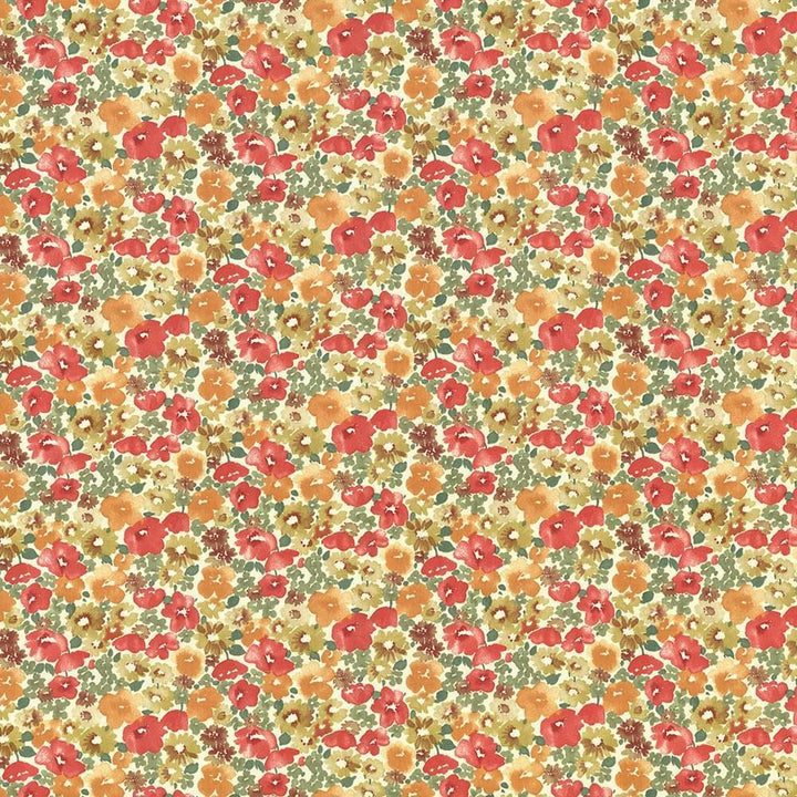 Carillon Garden Poppy by Kasmir Fabric 5064 100% Cotton
 USA </p><p>Repeat: Horizontal: 18 inches and Vertical: 9 inches 54 - Fabric Carolina -