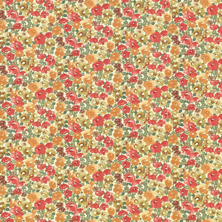 Carillon Garden Poppy by Kasmir Fabric 5064 100% Cotton
 USA </p><p>Repeat: Horizontal: 18 inches and Vertical: 9 inches 54 - Fabric Carolina -