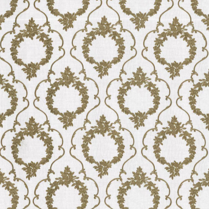 Carlotta Flax by Kasmir Fabric 1444 100% Polyester Embroidery Contents 100% Polyester CHINA H: 11 6/8 inches, V:16 2/8 inches 109 - 110 - Fabric Carolina - Kasmir