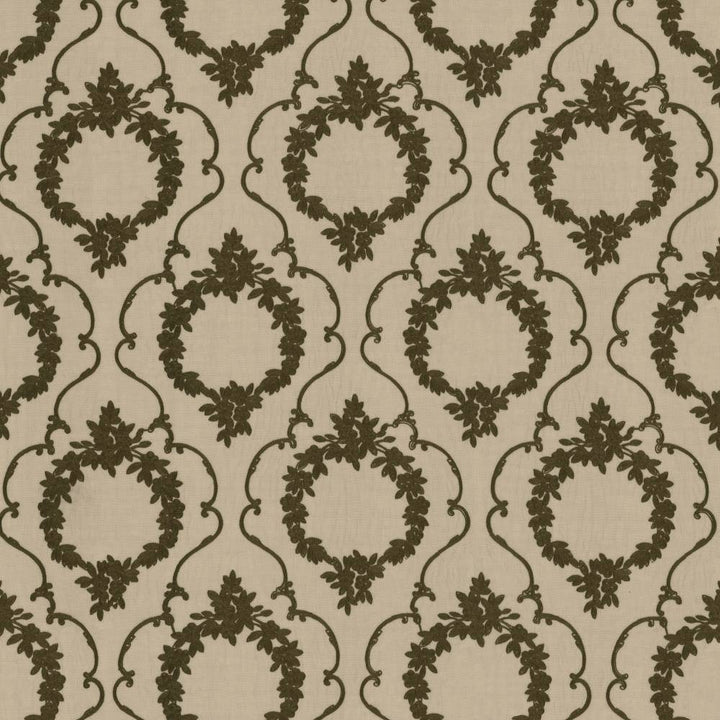 Carlotta Gray by Kasmir Fabric 1444 100% Polyester Embroidery Contents 100% Polyester CHINA H: 11 6/8 inches, V:16 2/8 inches 109 - 110 - Fabric Carolina - Kasmir