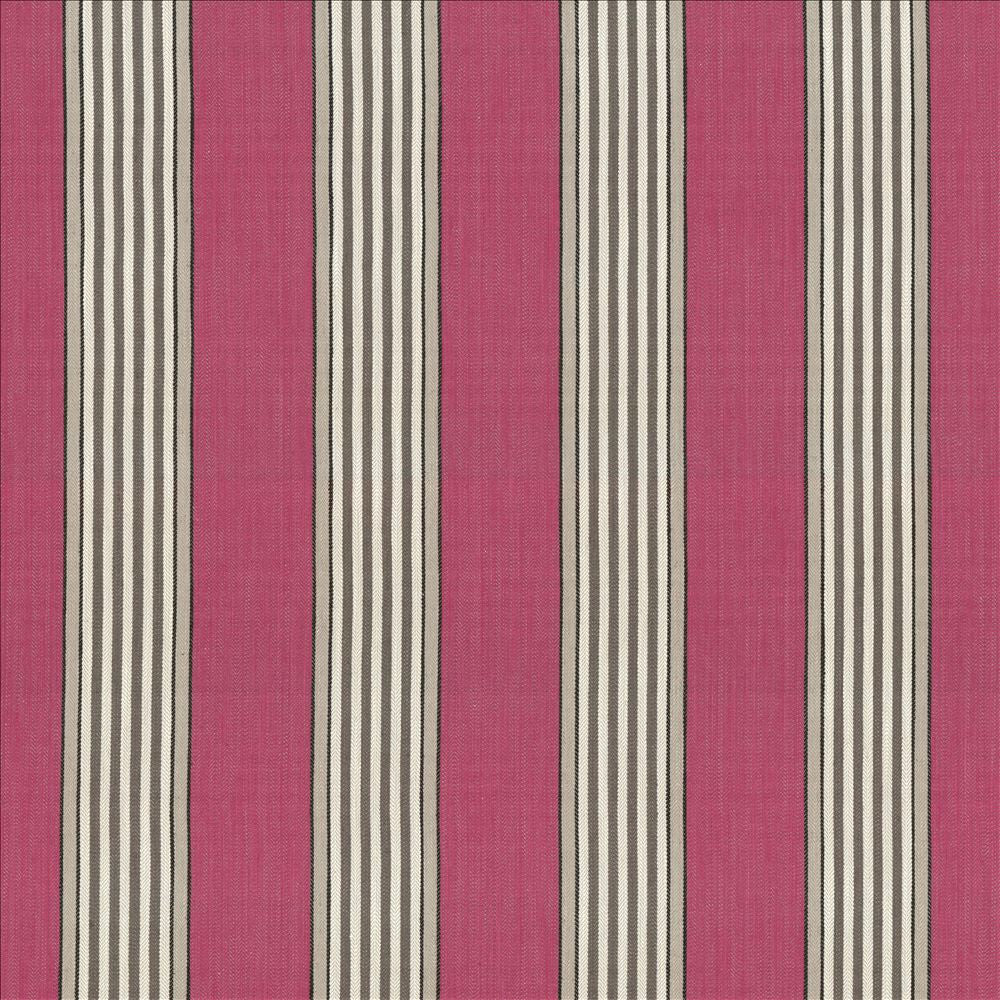 Carnegie Stripe Berry  by Kasmir Fabric See sample 42% Viscose
40% Polyester
18% Linen
 CHINA 30,000 Martindale Cycles </p><p>Repeat: Horizontal: 7 inches and Vertical: N/A 57  - Fabric Carolina -