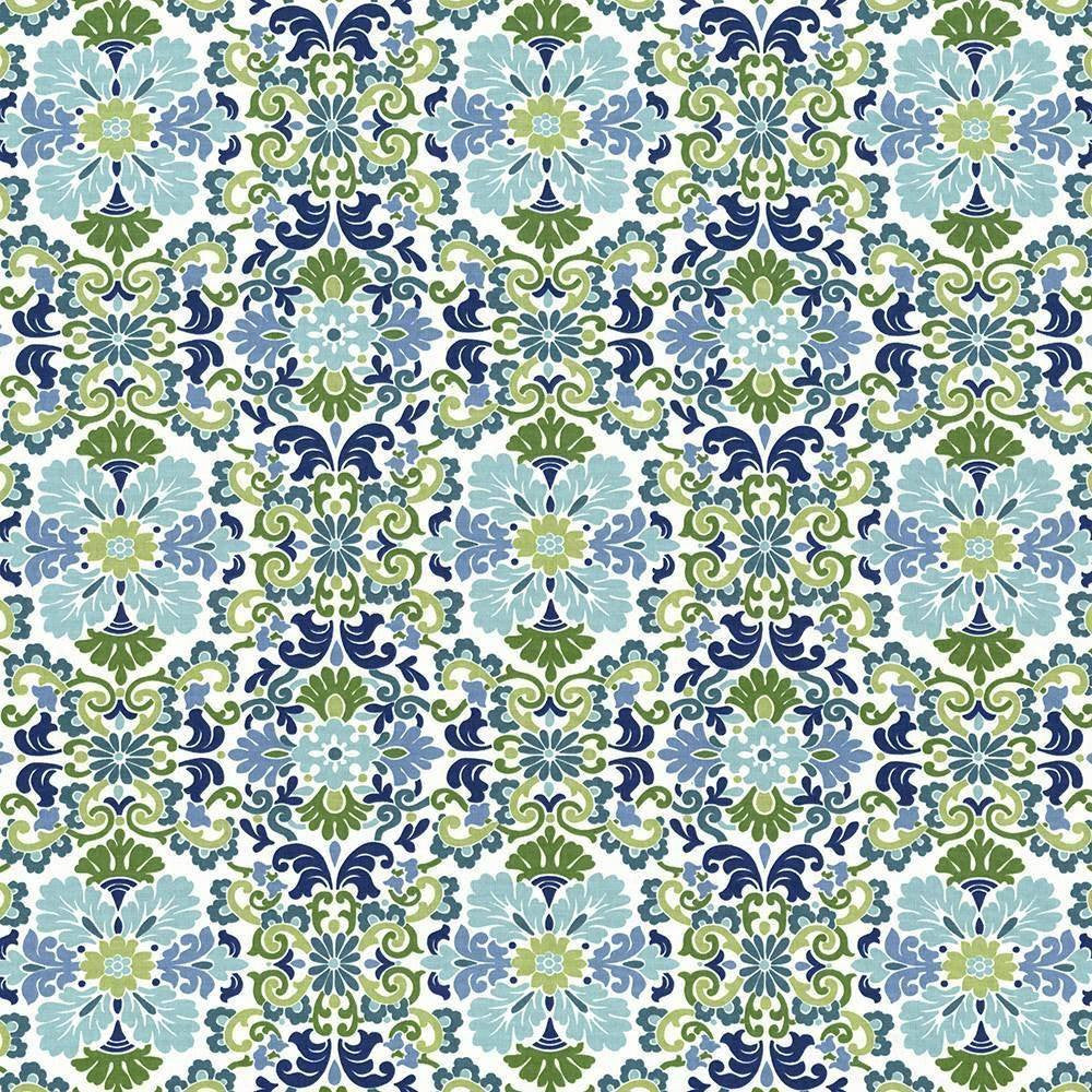 Carraway Seaspray by Kasmir Fabric 5081 100% Cotton USA 15,000 Wyzenbeek Double Rubs H: 13 4/8 inches, V:13 4/8 inches 54 - Fabric Carolina - Kasmir