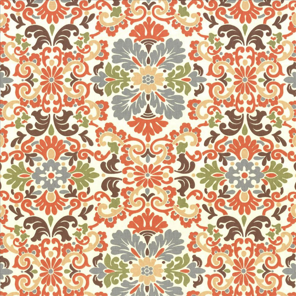 Carraway Terracotta by Kasmir Fabric 5079 100% Cotton
 USA 15,000 Wyzenbeek Double Rubs Horizontal: 13 4/8 inches and Vertical: 13 4/8 inches 54 - Fabric Carolina -