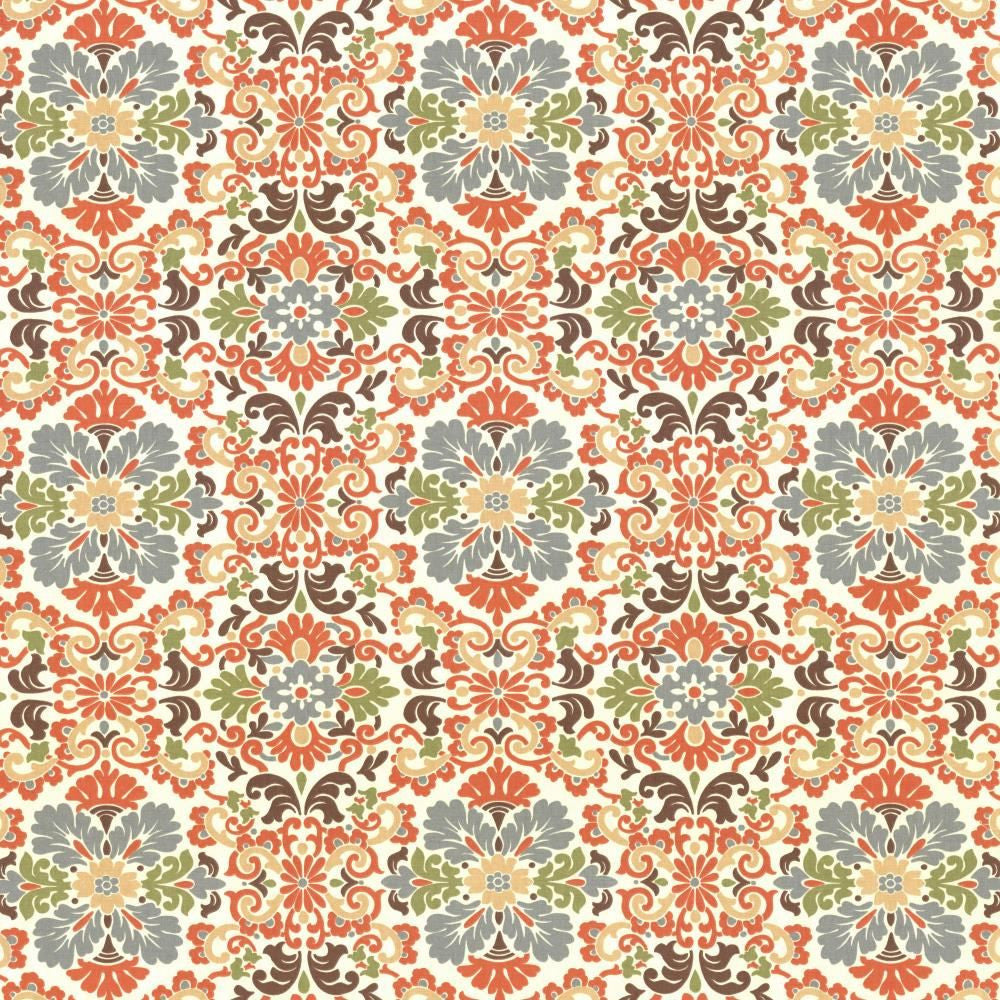 Carraway Terracotta by Kasmir Fabric 5079 100% Cotton
 USA </p><p>Repeat: Horizontal: 13 4/8 inches and Vertical: 13 4/8 inches 54 - Fabric Carolina -