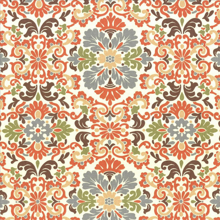 Carraway Terracotta by Kasmir Fabric 5079 100% Cotton USA 15,000 Wyzenbeek Double Rubs Horizontal: 13 4/8 inches and Vertical: 13 4/8 inches 54 - Fabric Carolina -