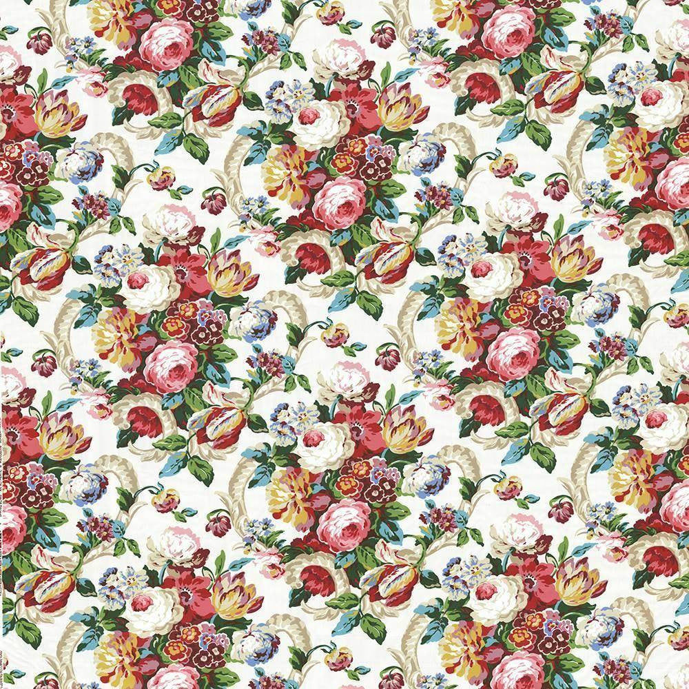 Carreaux Spring by Kasmir Fabric 5064 100% Cotton USA 9,000 Wyzenbeek Double Rubs H: 27 inches, V:27 inches 54 - Fabric Carolina - Kasmir