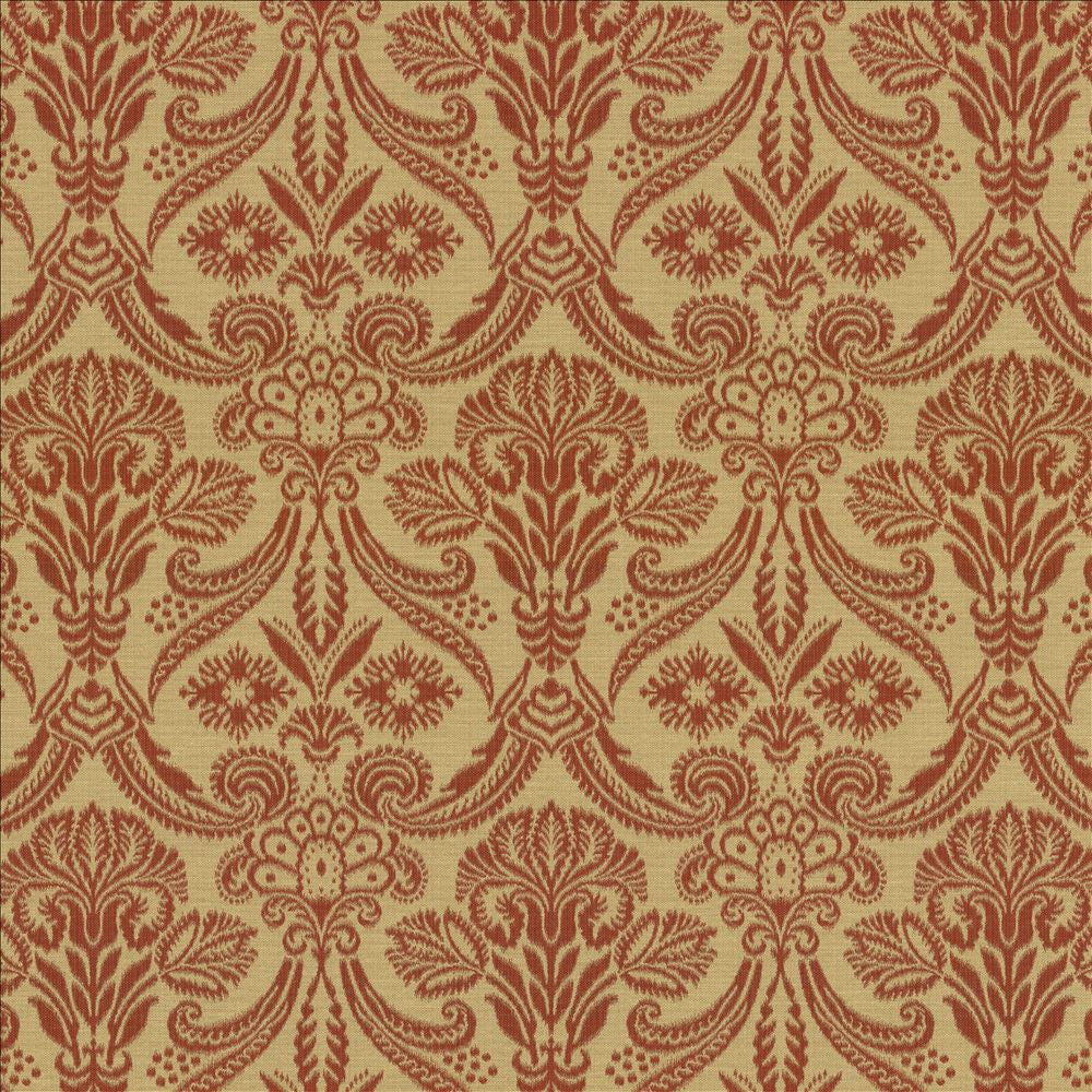 Carriage House Persimmon by Kasmir Fabric 5121 58% Cotton
42% Polyester
 TURKEY </p><p>Repeat: Horizontal: 14 inches and Vertical: 14 inches 55 - Fabric Carolina -