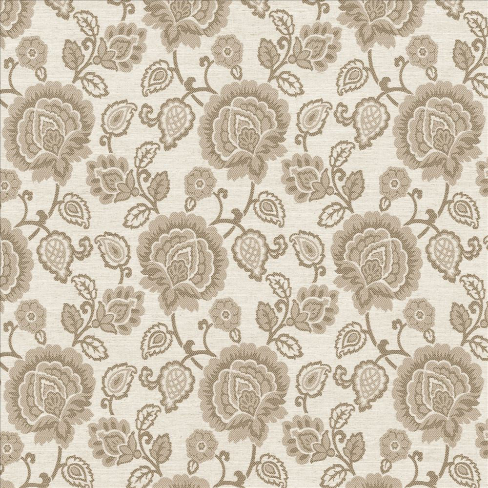 Carte Blanche Taupe by Kasmir Fabric 5112 81% Polyester
11% Linen
8% Cotton
 INDIA </p><p>Repeat: Horizontal: 14 inches and Vertical: 18 6/8 inches 54 - 56 - Fabric Carolina -