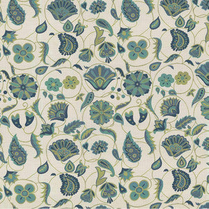 Caspa Garden Turquoise by Kasmir Fabric