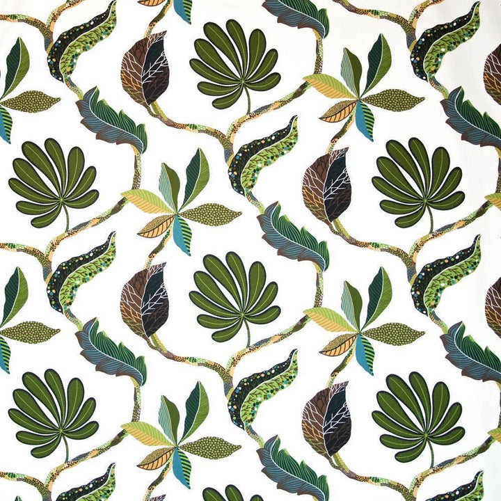 Caspiana Fern by Kasmir Fabric 1401 100% Cotton, Organic USA 15,000 Wyzenbeek Double Rubs H: 39 inches, V:25 2/8 inches 54 - 55 - Fabric Carolina - Kasmir