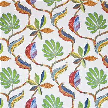 Caspiana Primary by Kasmir Fabric 1401 100% Cotton, Organic USA 15,000 Wyzenbeek Double Rubs H: 39 inches, V: 25 2/8 inches 54 - 55 - Fabric Carolina - Kasmir