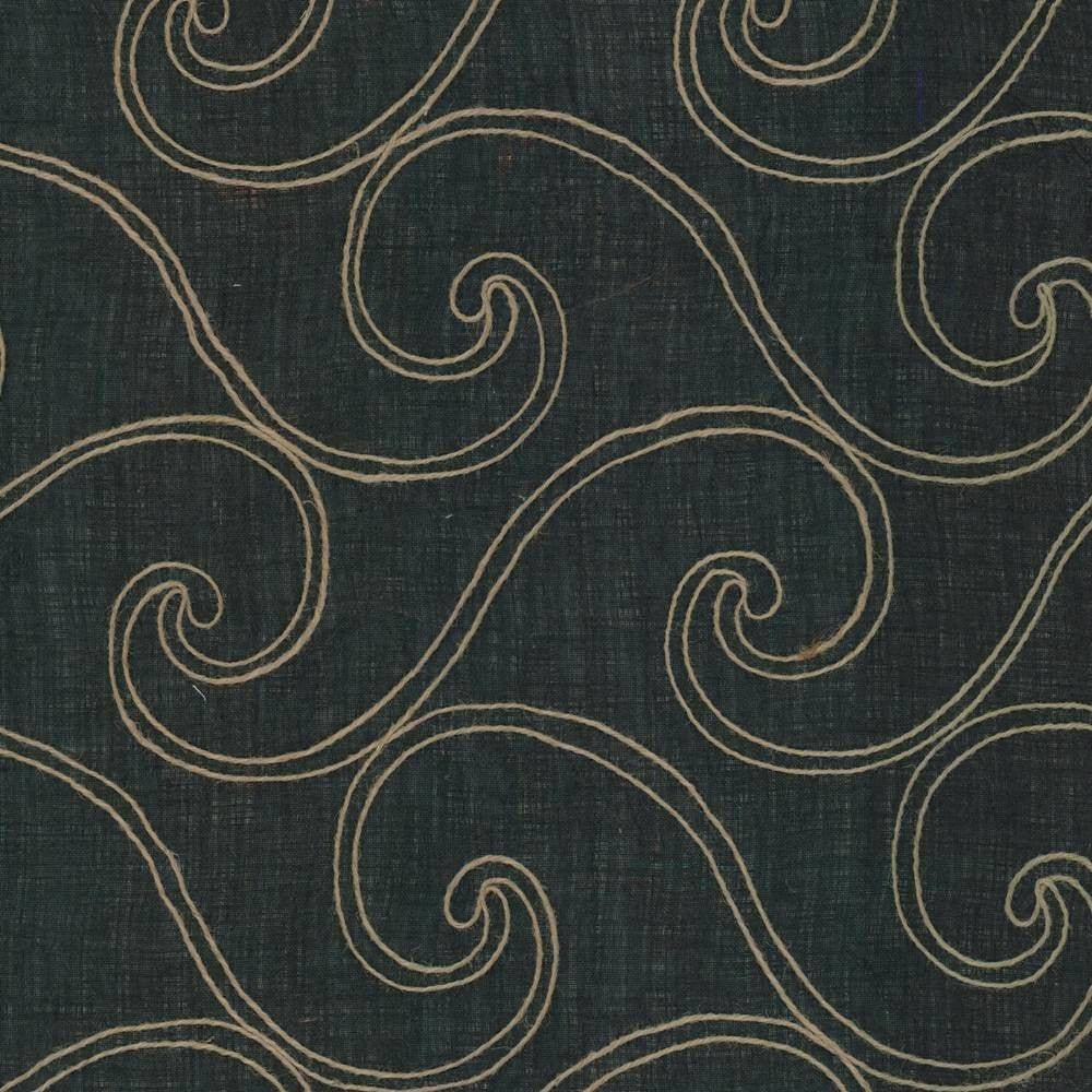 Cassal Ebony by Kasmir Fabric 5012 100% Polyester CHINA Not Tested H: 8 6/8 inches, V:8 6/8 inches 60 - Fabric Carolina - Kasmir