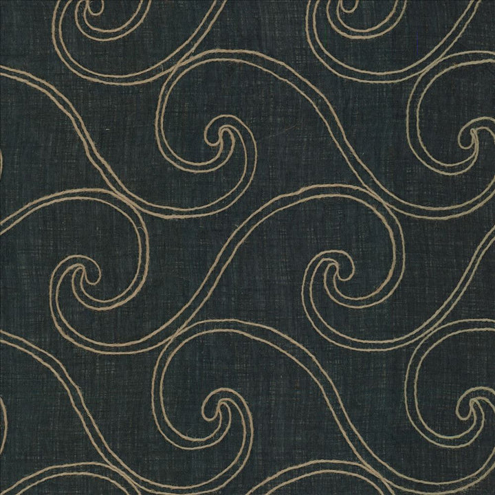 Cassal Ebony by Kasmir Fabric 5012 100% Polyester
 CHINA Not Tested </p><p>Repeat: Horizontal: 8 6/8 inches and Vertical: 8 6/8 inches 44 - Fabric Carolina -