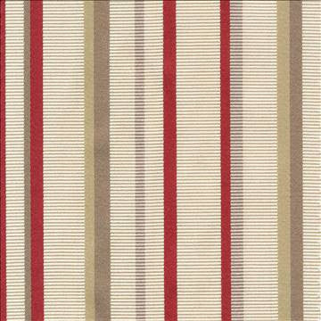 Cassel Stripe Red by Kasmir Fabric 1421 51% Polyester 49% Cotton INDIA 50,000 Wyzenbeek Double Rubs H: 7 inches, V: N/A 56 - Fabric Carolina - Kasmir