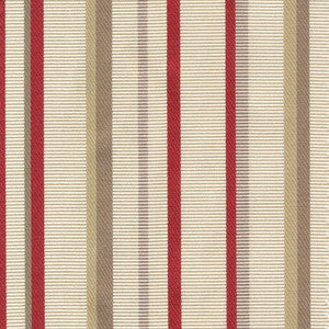 Cassel Stripe Red by Kasmir Fabric
