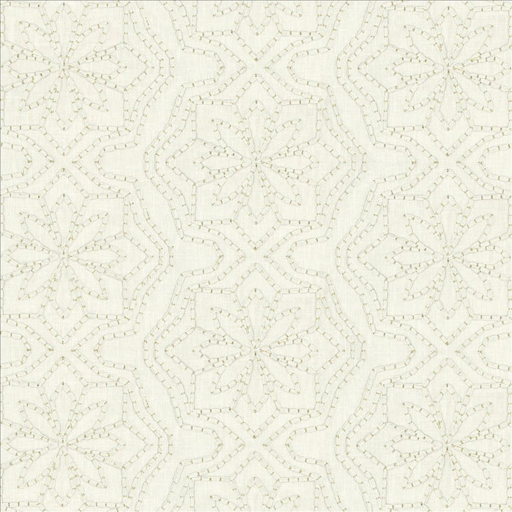 Cassie Off White  by Kasmir Fabric See sample 70% Polyester
30% Cotton
 INDIA Not Tested </p><p>Repeat: Horizontal: 13 inches and Vertical: 6 inches 54  - Fabric Carolina -