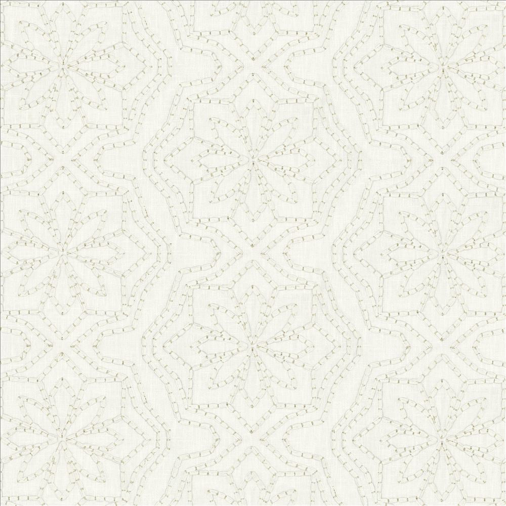 Cassie Off White by Kasmir Fabric 5156 70% Polyester
30% Cotton
 INDIA Not Tested </p><p>Repeat: Horizontal: 13 inches and Vertical: 6 inches 54 - Fabric Carolina -