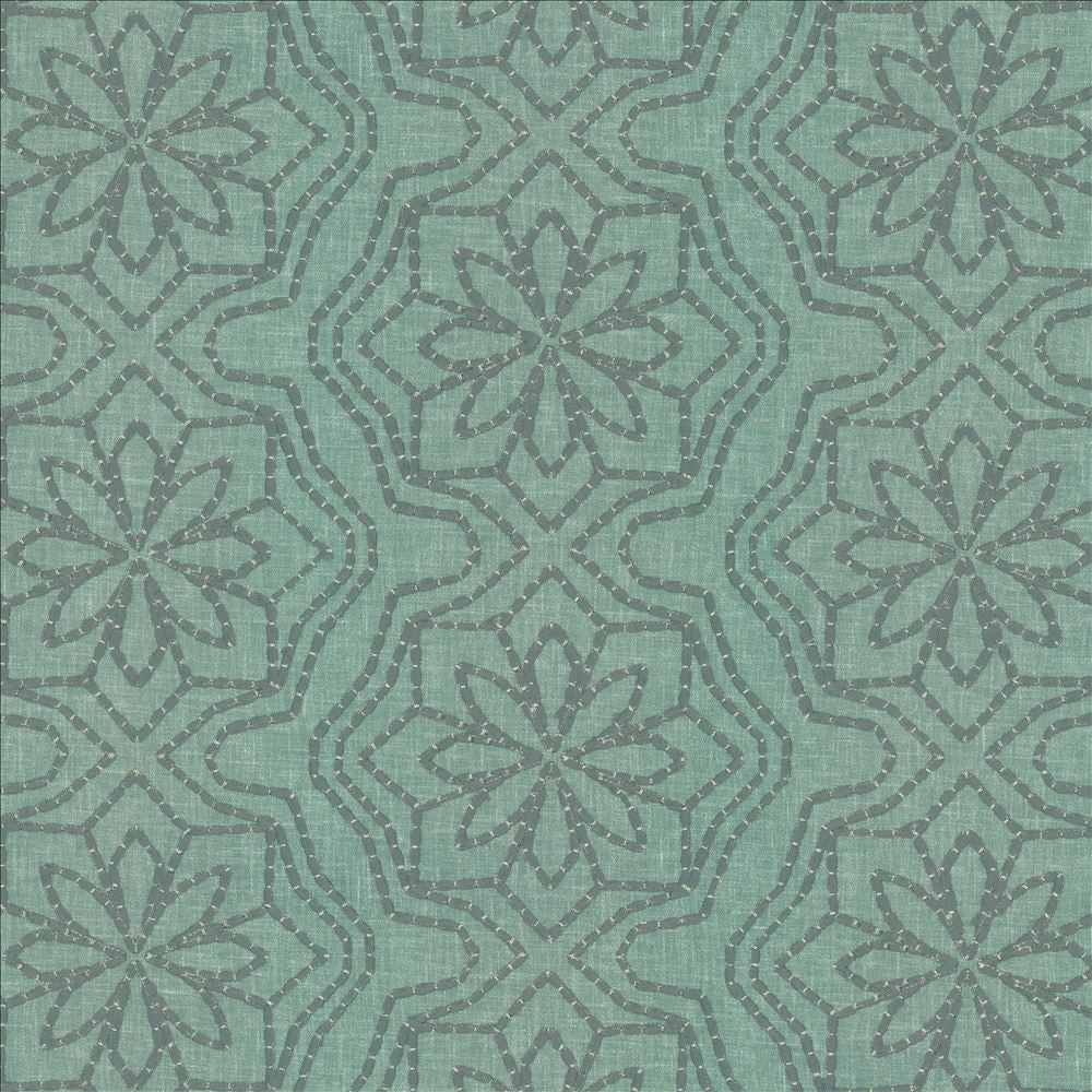 Cassie Spa  by Kasmir Fabric See sample 70% Polyester
30% Cotton
 INDIA Not Tested </p><p>Repeat: Horizontal: 13 inches and Vertical: 6 inches 54  - Fabric Carolina -