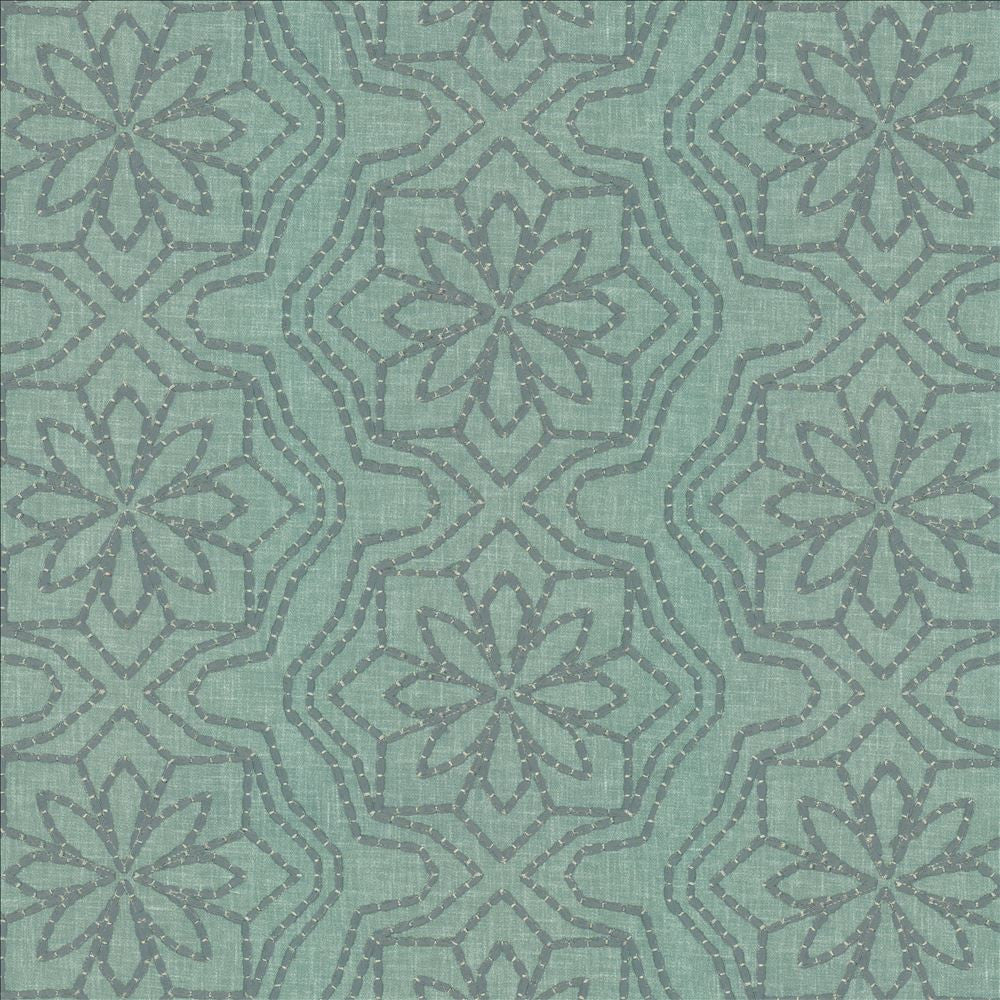 Cassie Spa by Kasmir Fabric 5156 70% Polyester
30% Cotton
 INDIA </p><p>Repeat: Horizontal: 13 inches and Vertical: 6 inches 54 - Fabric Carolina -