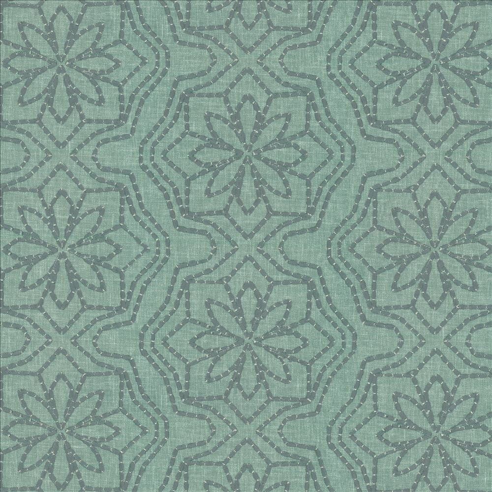Cassie Spa by Kasmir Fabric 5156 70% Polyester
30% Cotton
 INDIA </p><p>Repeat: Horizontal: 13 inches and Vertical: 6 inches 54 - Fabric Carolina -